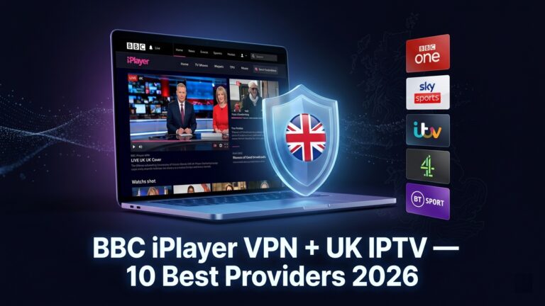 BBC iPlayer VPN and best IPTV UK providers 2026 — featured guide to safe UK content streaming