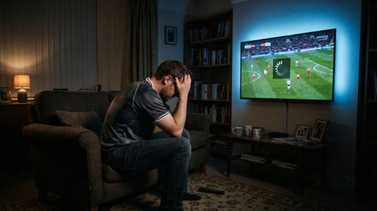 Iptv Buffering During A Premier League Football Match In The Uk On A Smart Tv