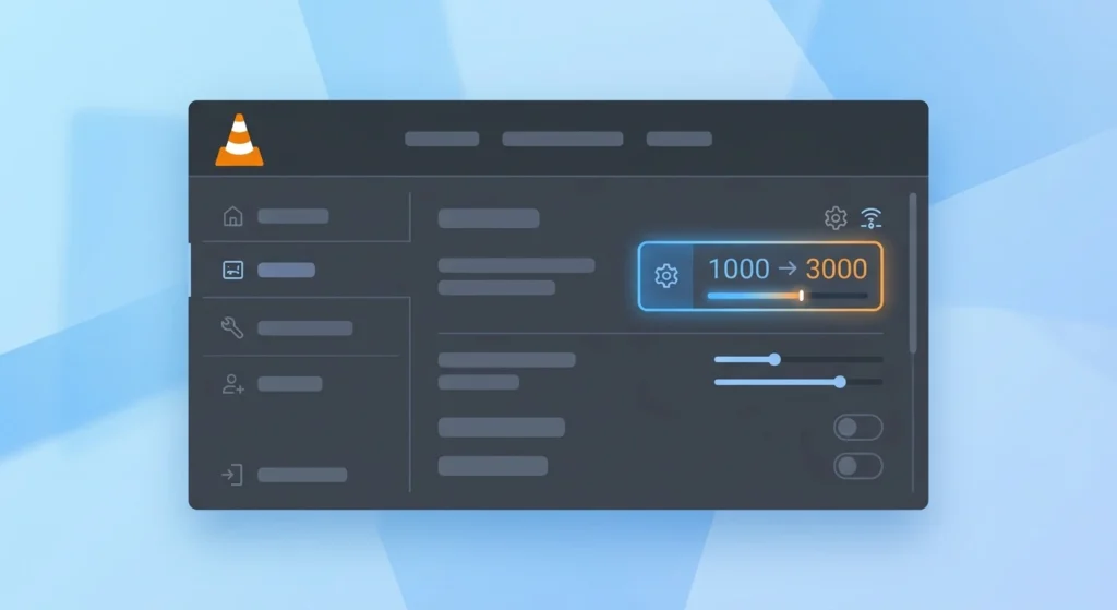 VLC Not Working IPTV UK: Changing VLC network caching from 1000 to 3000 ms in Input Codecs settings